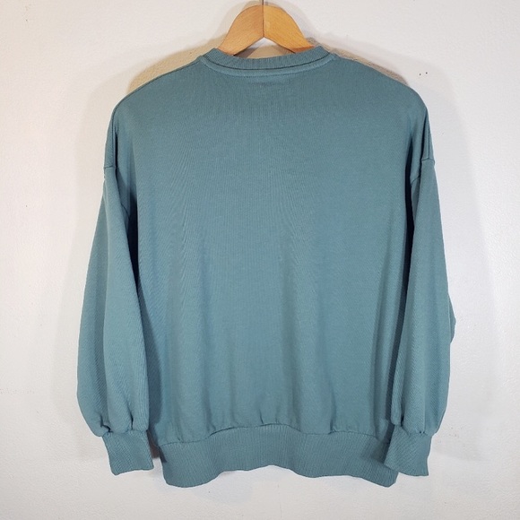 Vintage NYC Teal Green Crewneck Sweatshirt - Picture 2 of 5